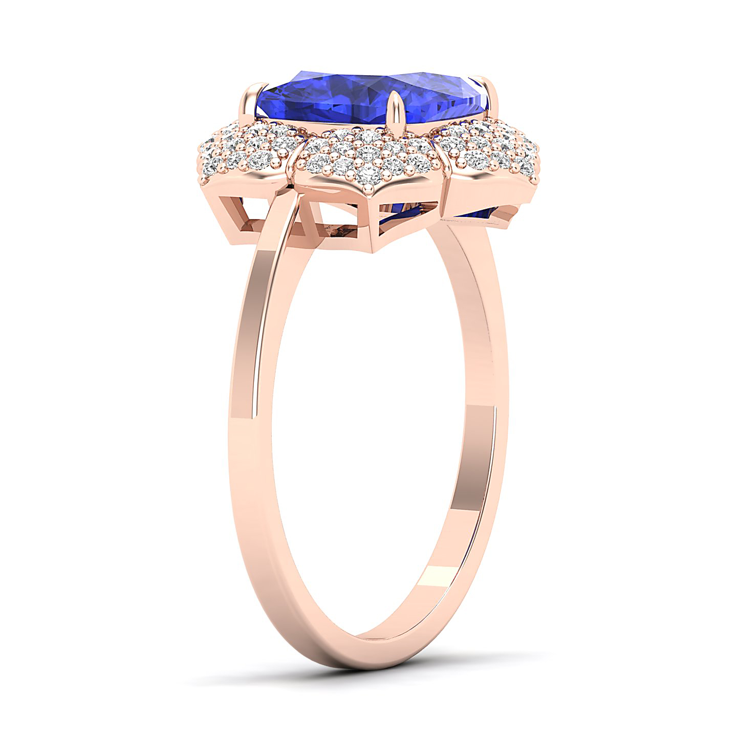 The Daisy Cluster Tanzanite Ring