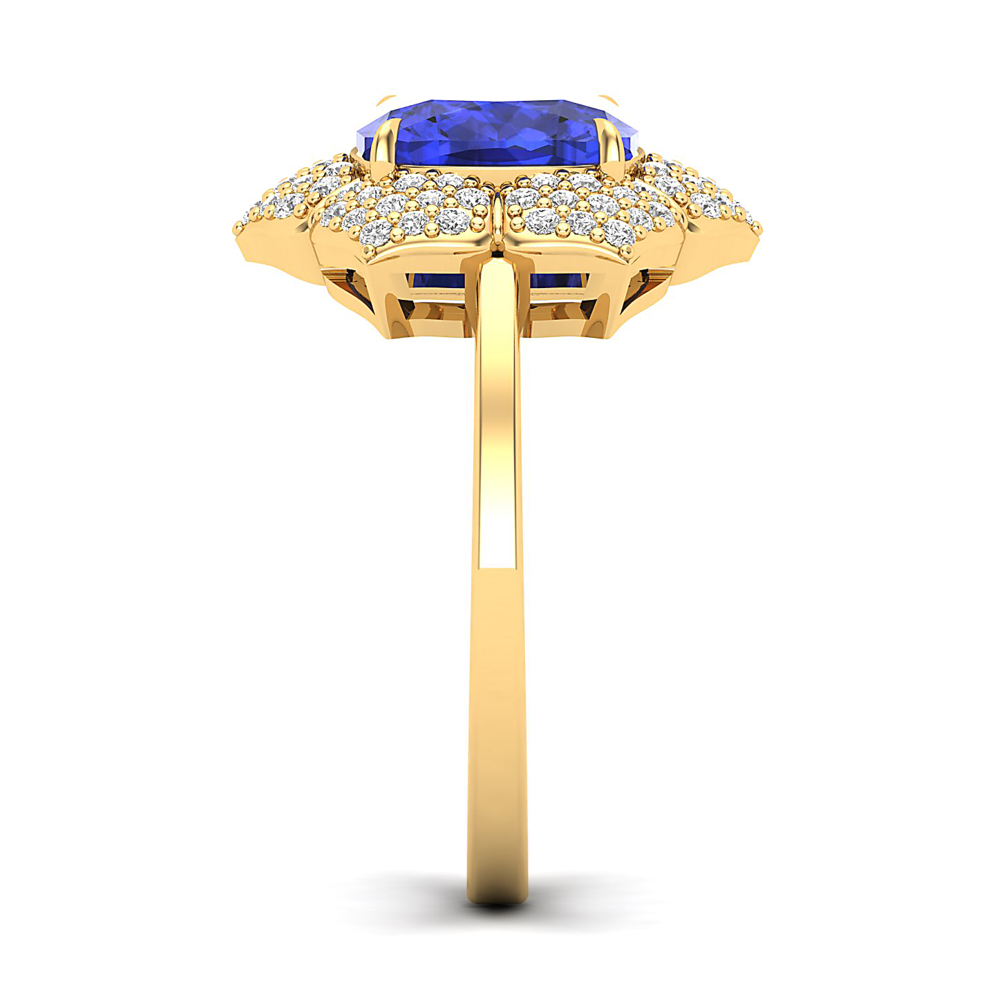 The Daisy Cluster Tanzanite Ring