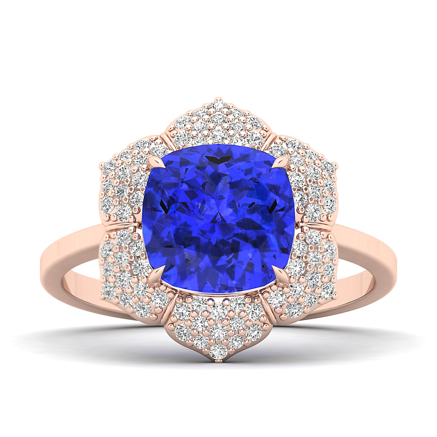 The Daisy Cluster Tanzanite Ring