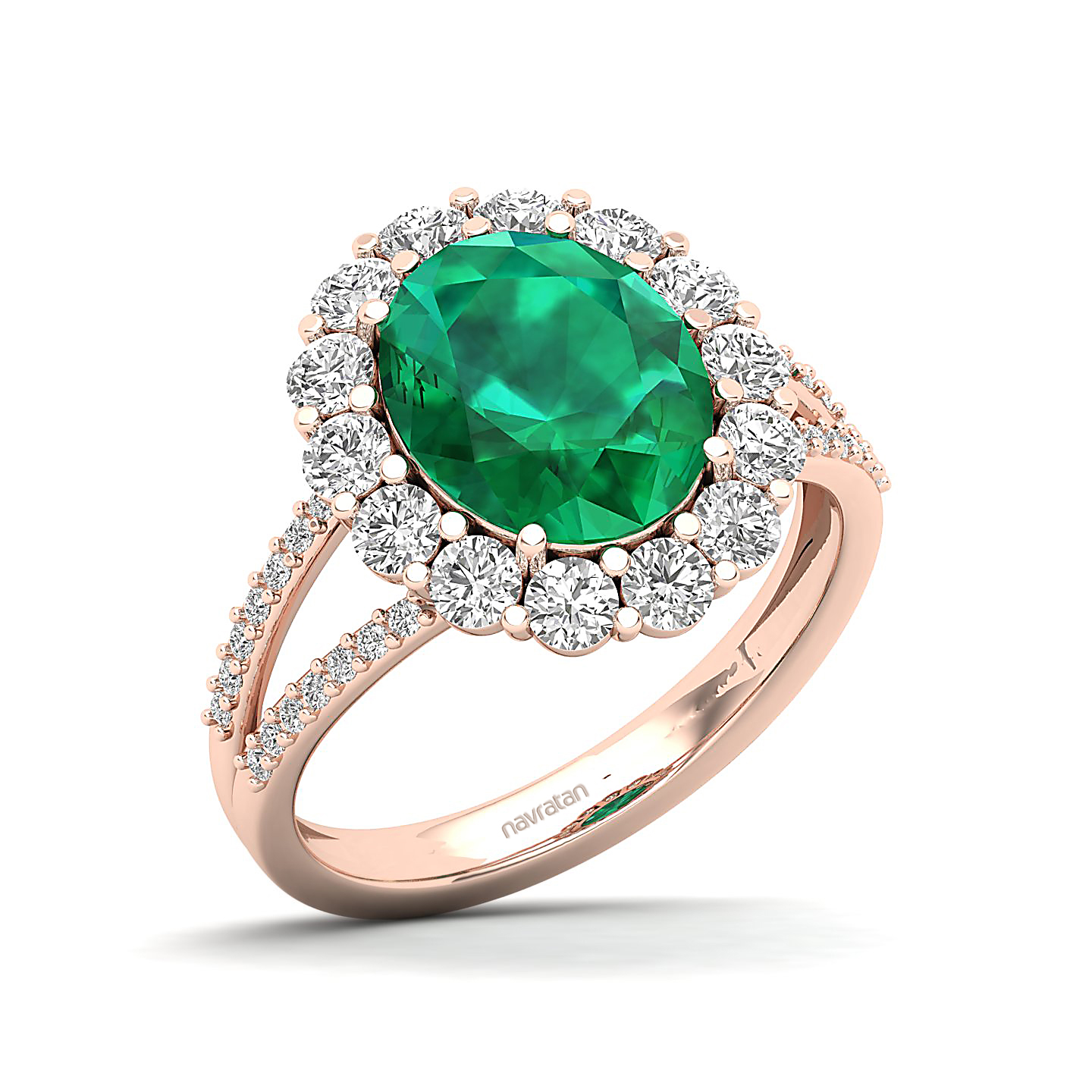 The Diamond Crown Emerald Gold Ring