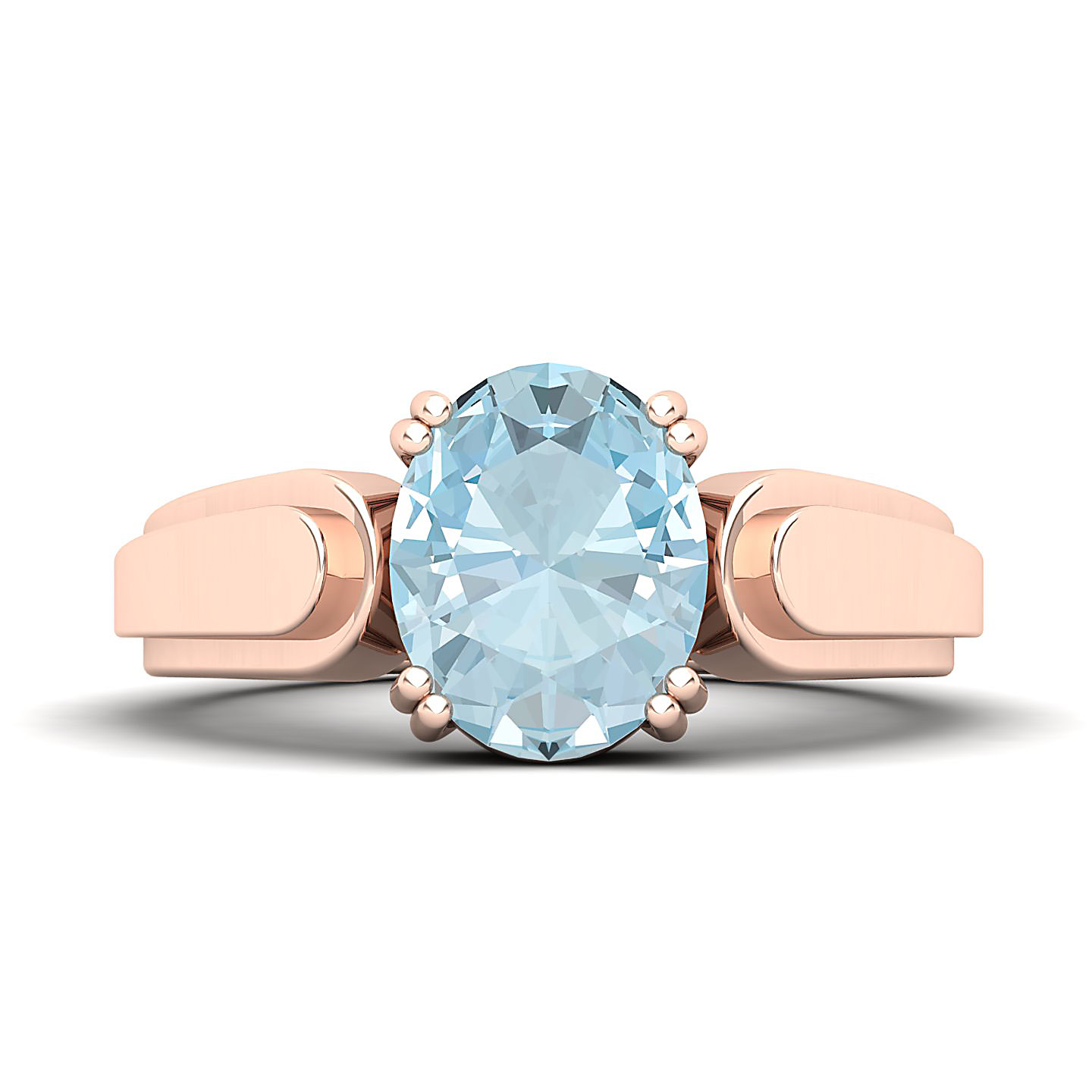 The Dynamic Aquamarine Gold Ring