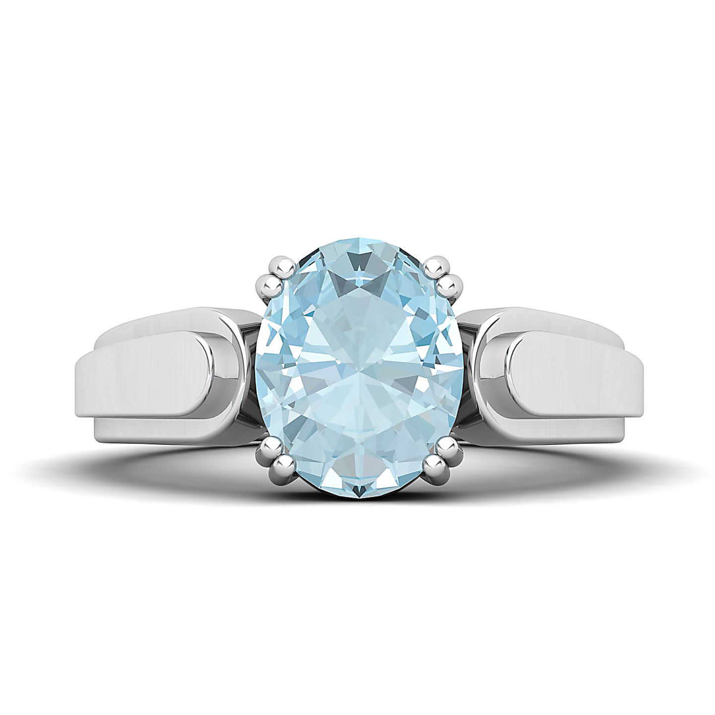 The Dynamic Aquamarine Gold Ring