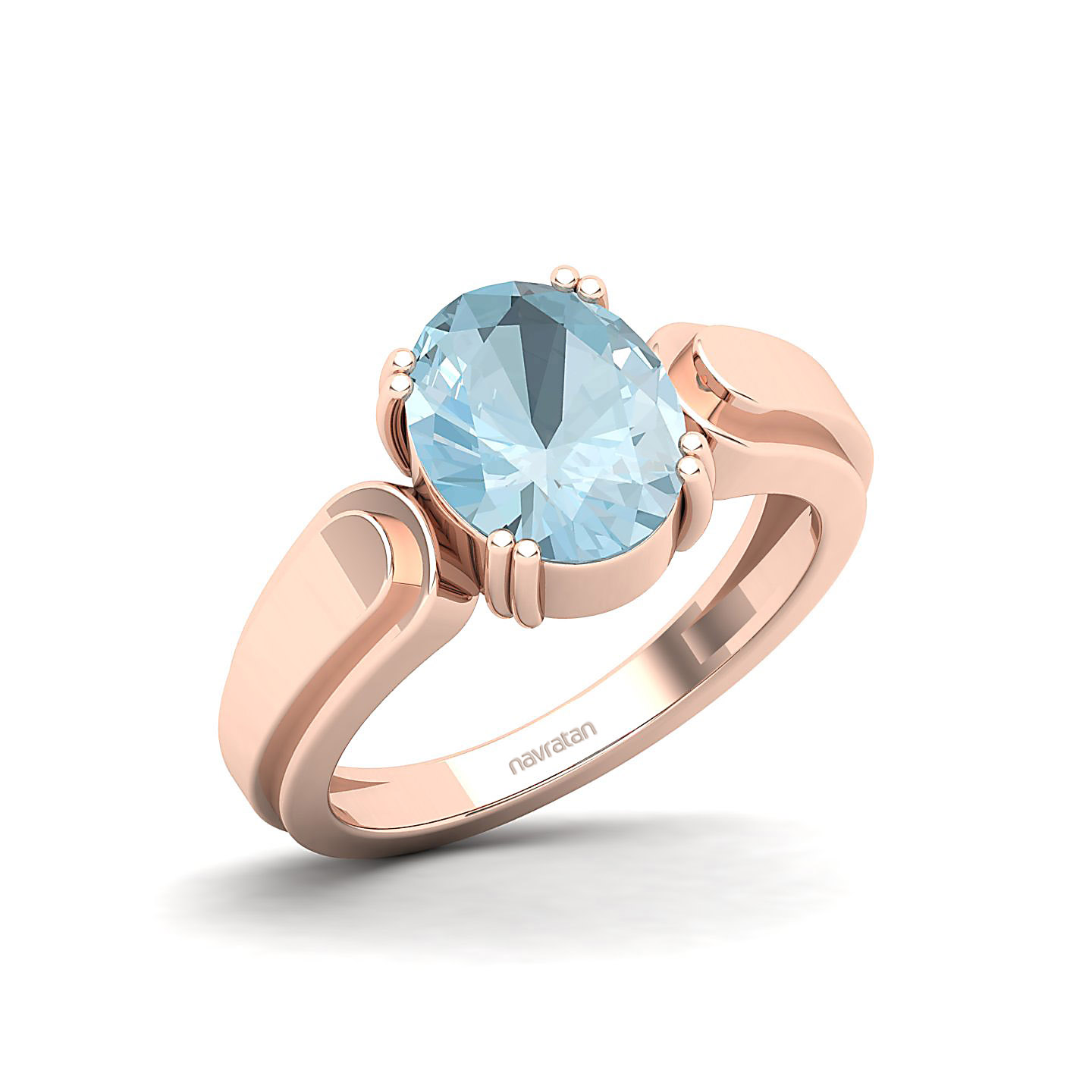 The Dynamic Aquamarine Gold Ring