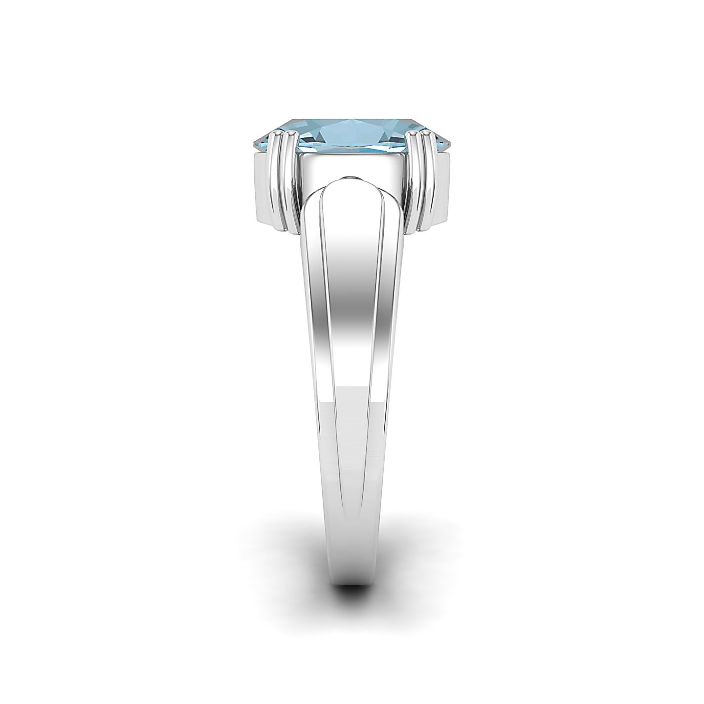 The Dynamic Aquamarine Gold Ring