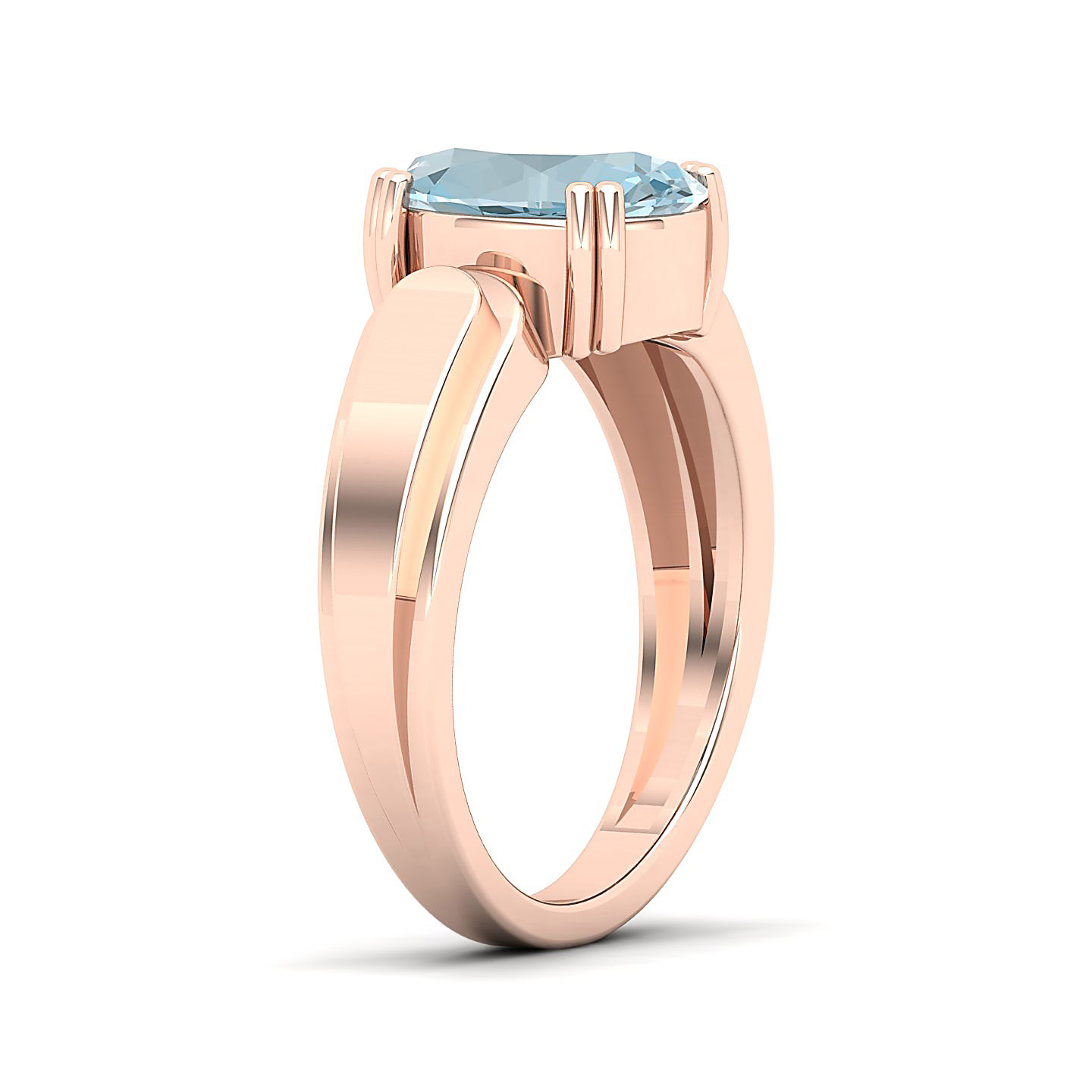 The Dynamic Aquamarine Gold Ring