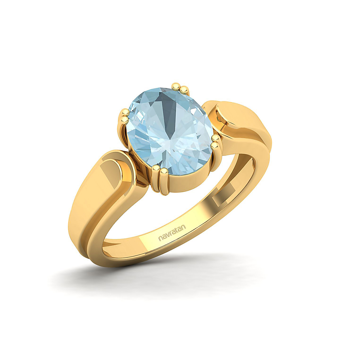The Dynamic Aquamarine Gold Ring