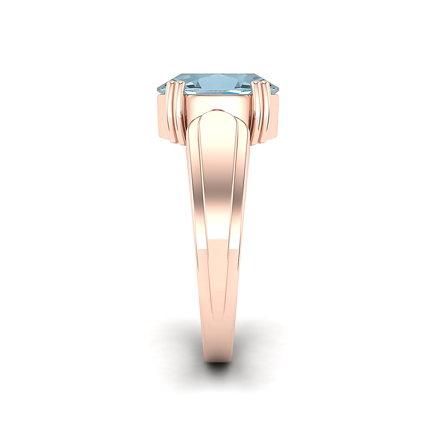 The Dynamic Aquamarine Gold Ring