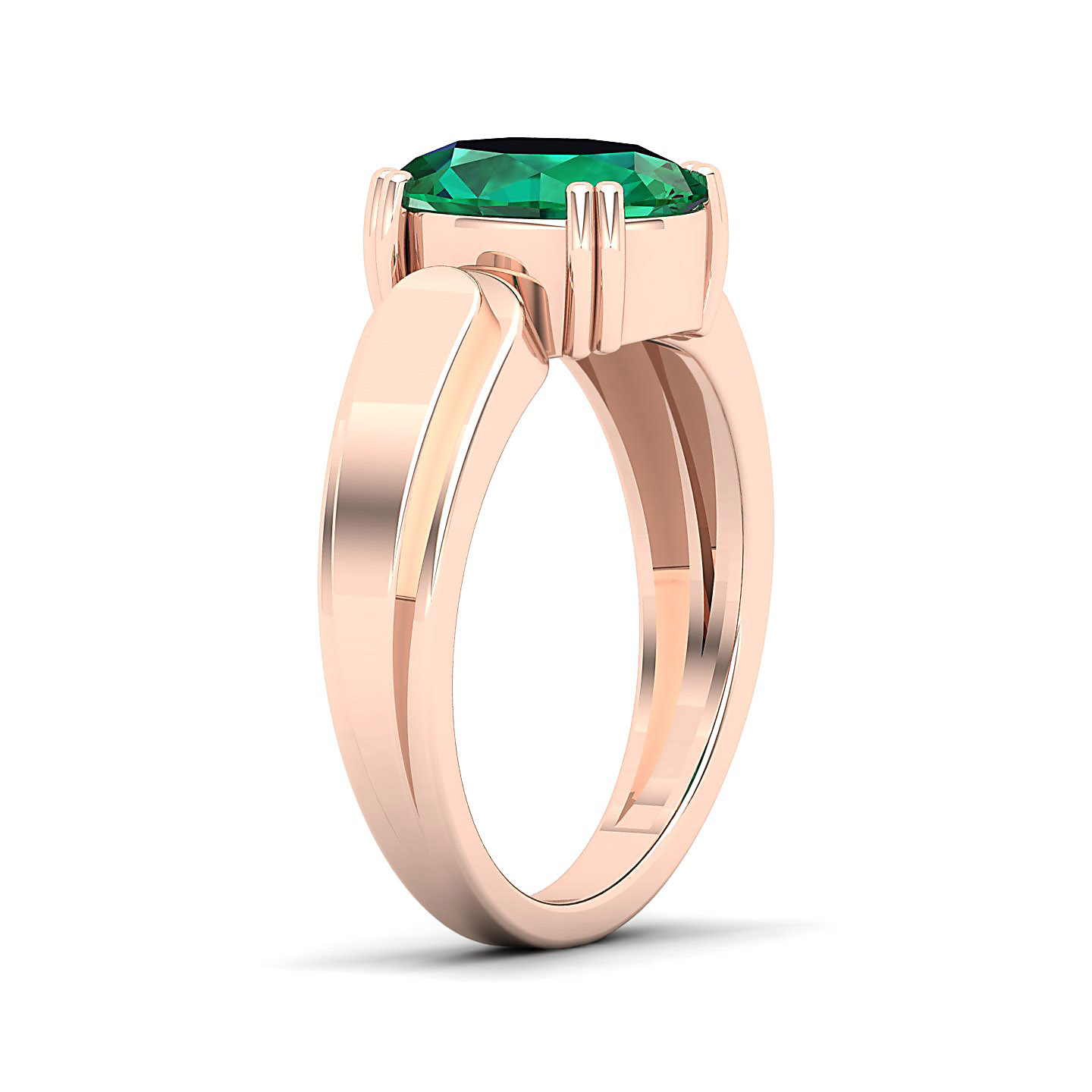 The Dynamic Emerald Gold Ring