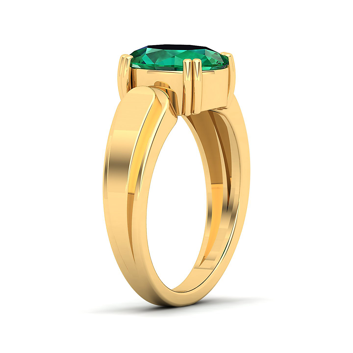 The Dynamic Emerald Gold Ring