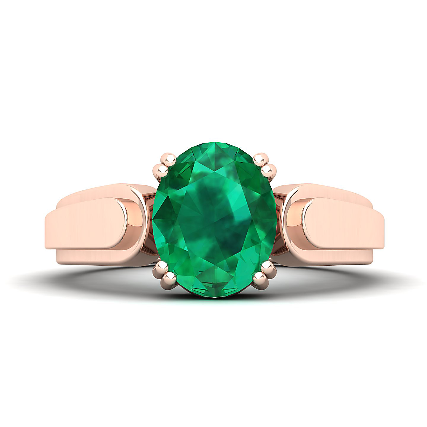 The Dynamic Emerald Gold Ring