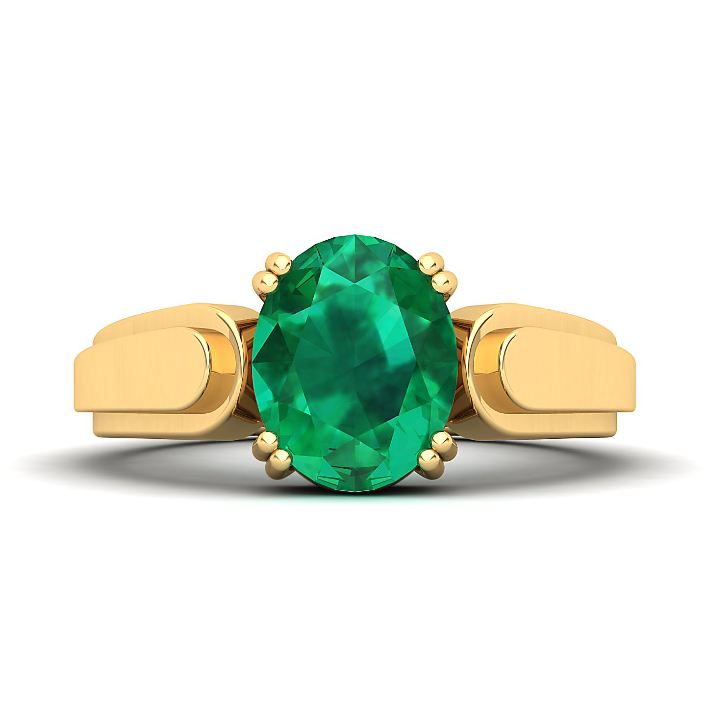 The Dynamic Emerald Gold Ring
