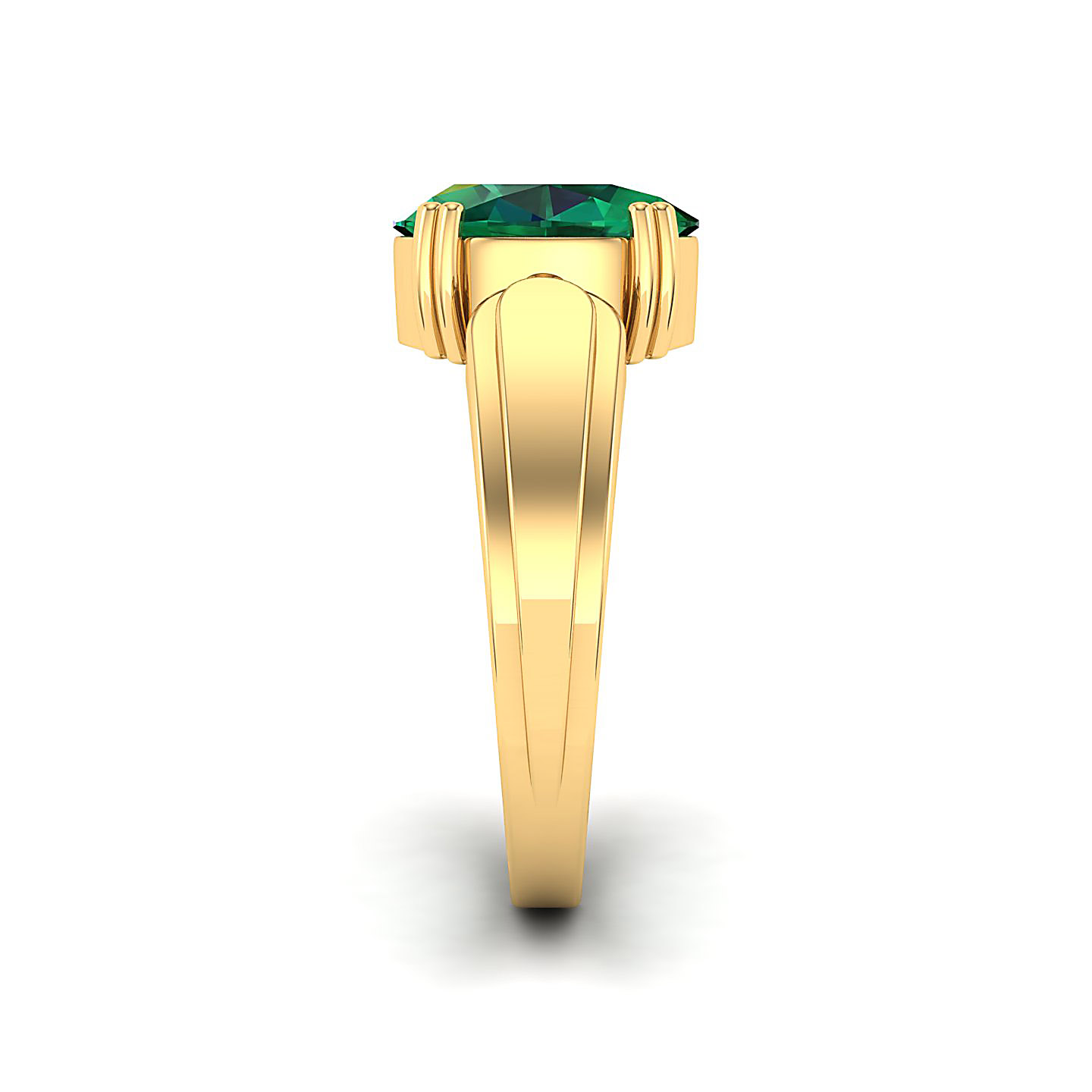 The Dynamic Emerald Gold Ring