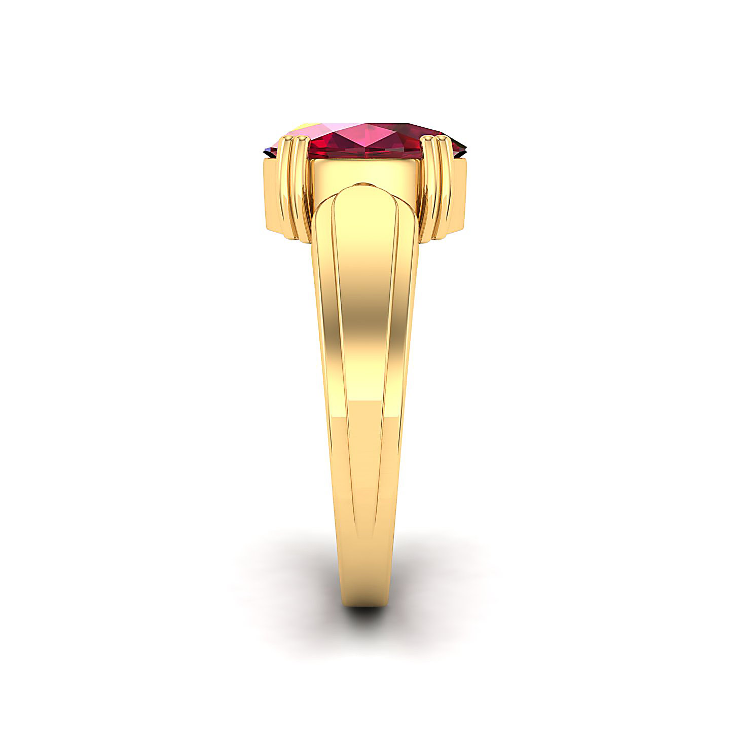 The Dynamic Ruby Gold Ring