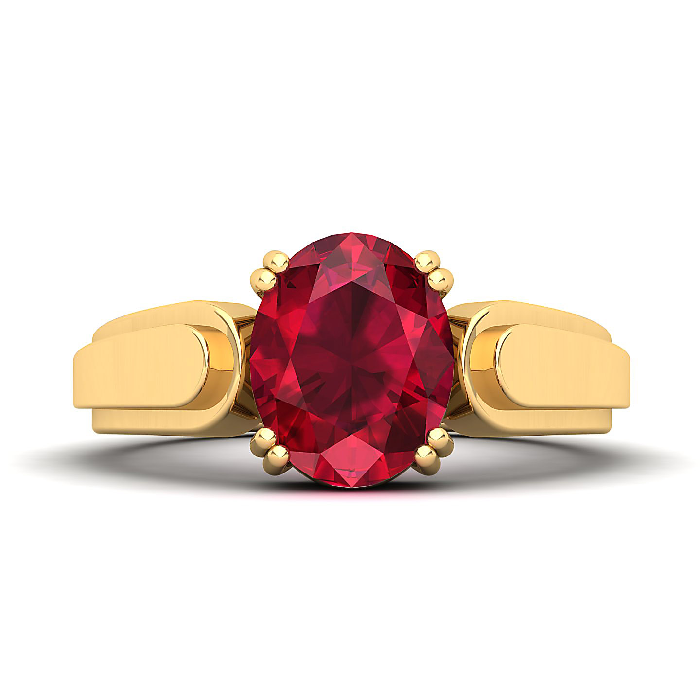 The Dynamic Ruby Gold Ring