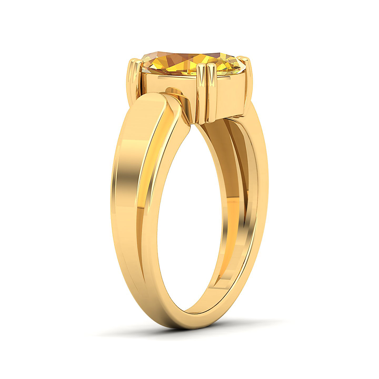 The Dynamic Yellow Sapphire Gold Ring