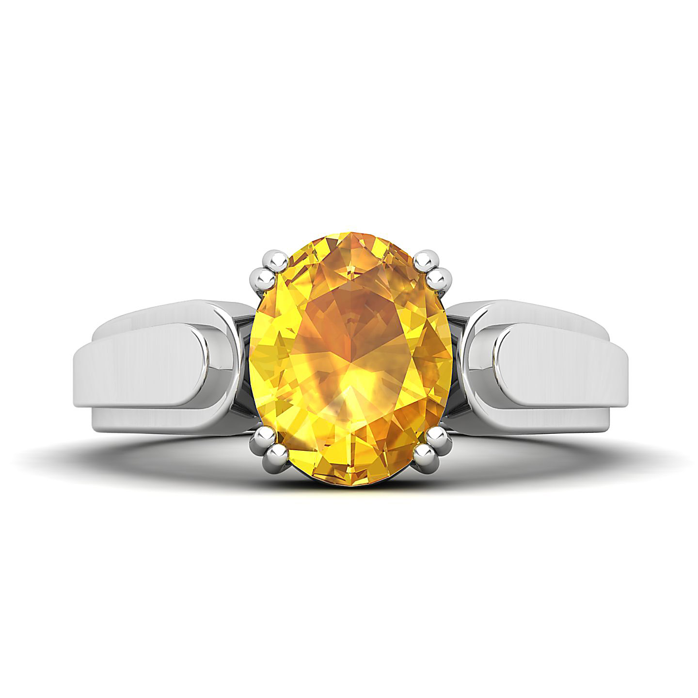 The Dynamic Yellow Sapphire Gold Ring