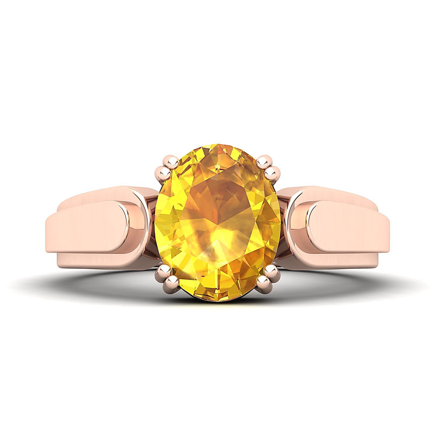 The Dynamic Yellow Sapphire Gold Ring