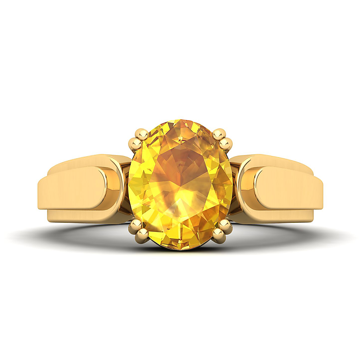 The Dynamic Yellow Sapphire Gold Ring