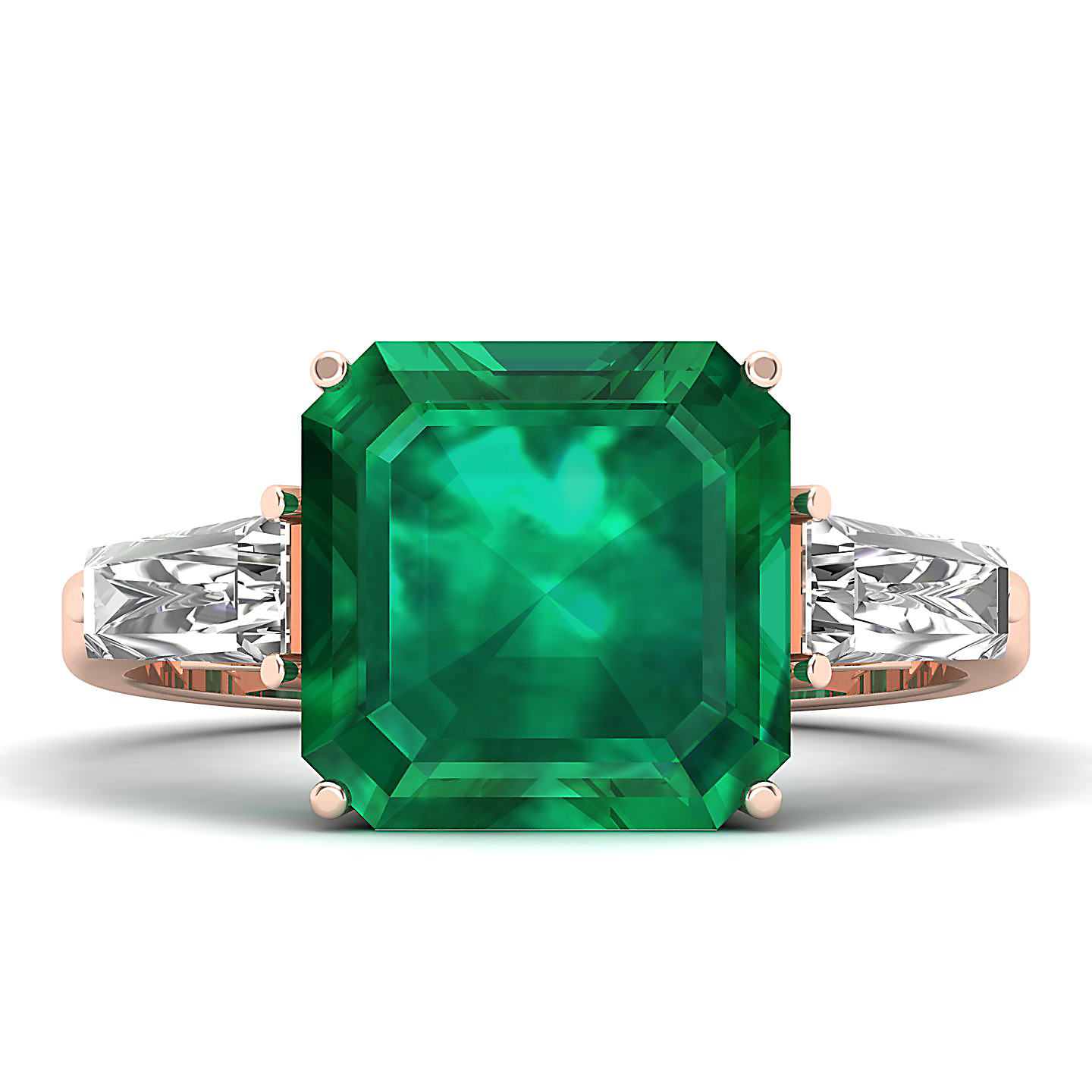 The Elegance Trilogy Emerald Ring
