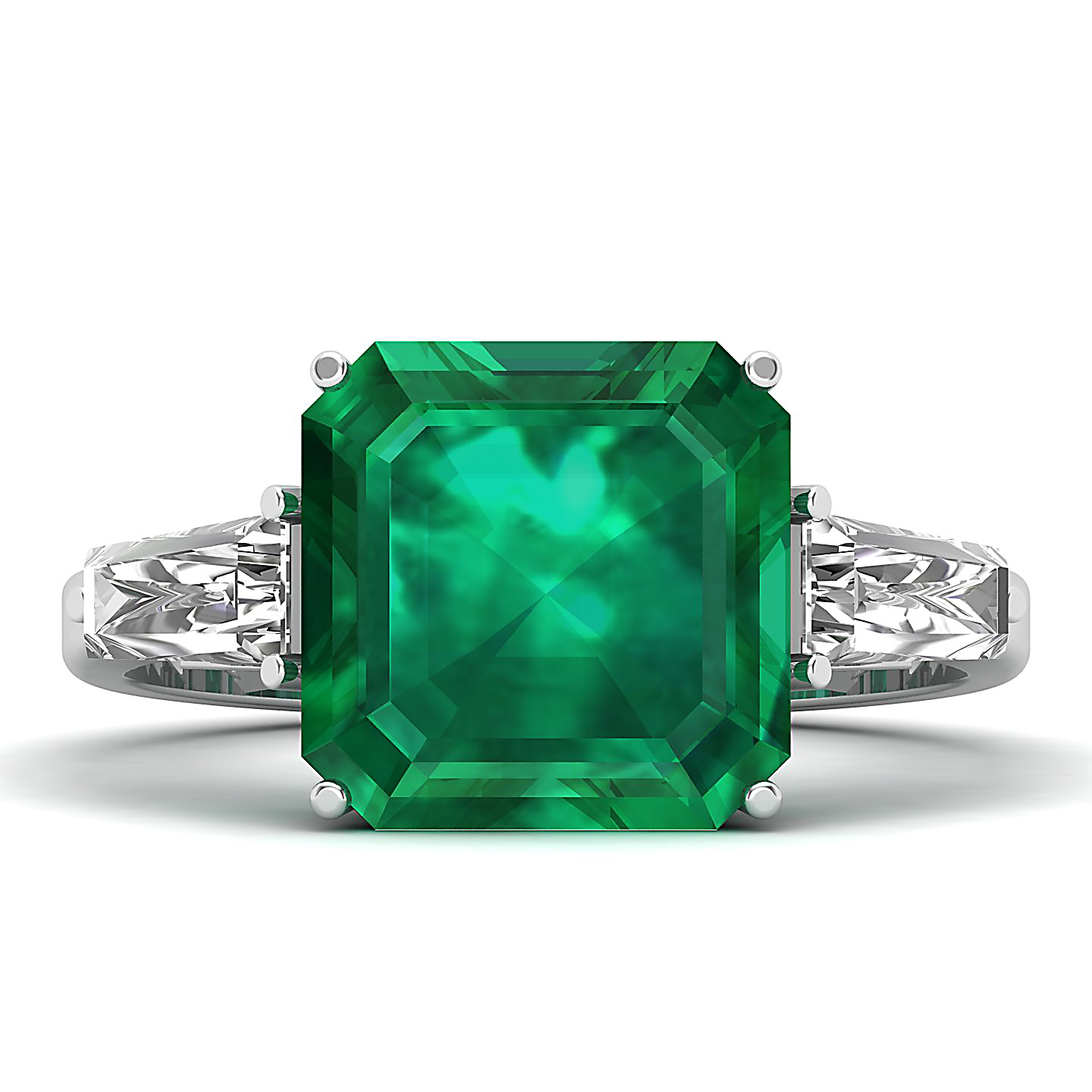 The Elegance Trilogy Emerald Ring