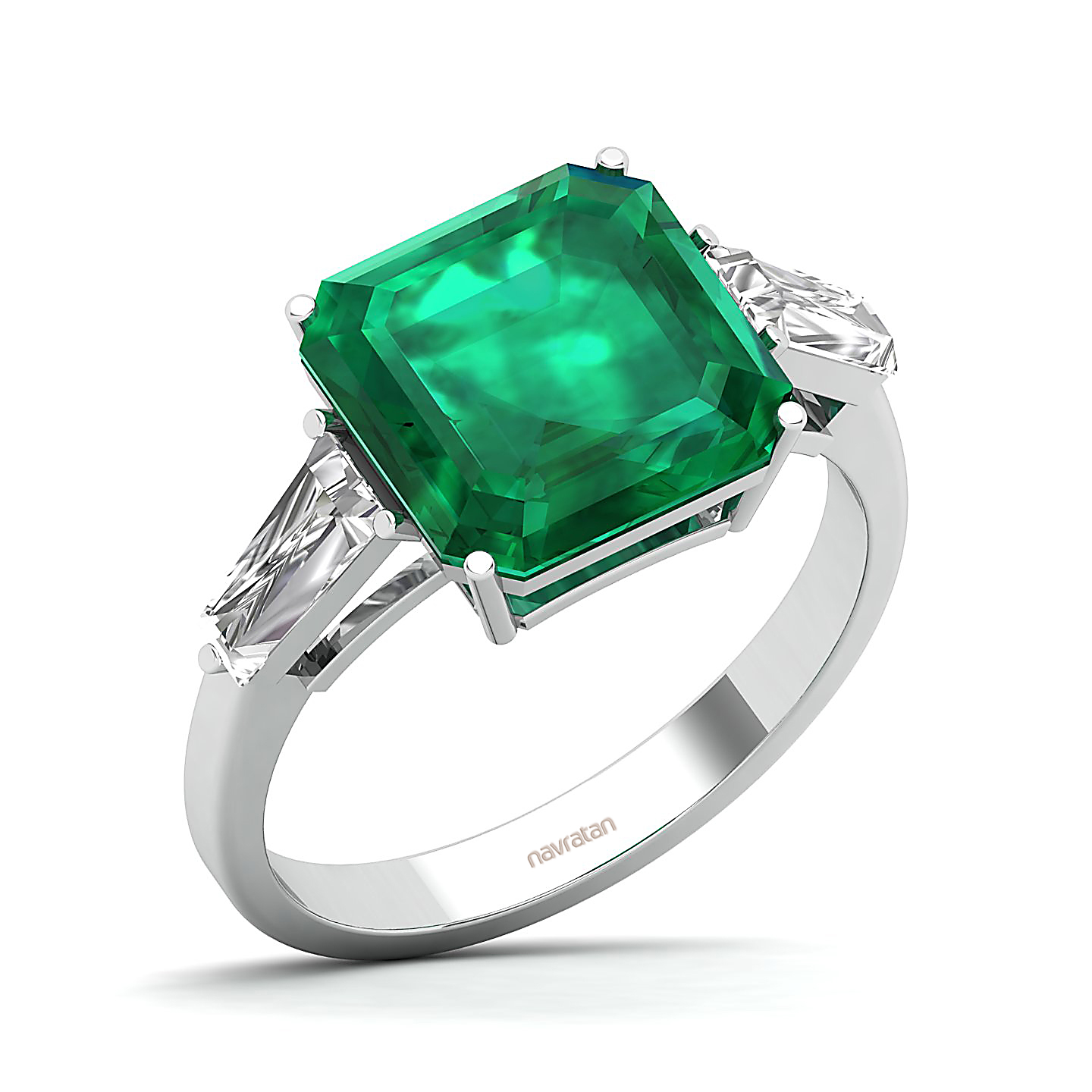 The Elegance Trilogy Emerald Ring