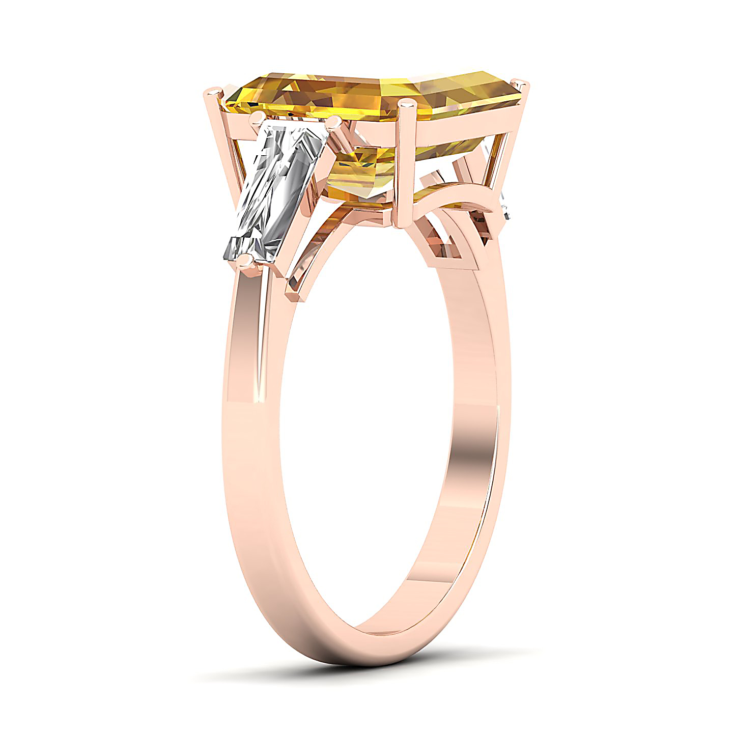 The Elegance Trilogy Yellow Sapphire Ring