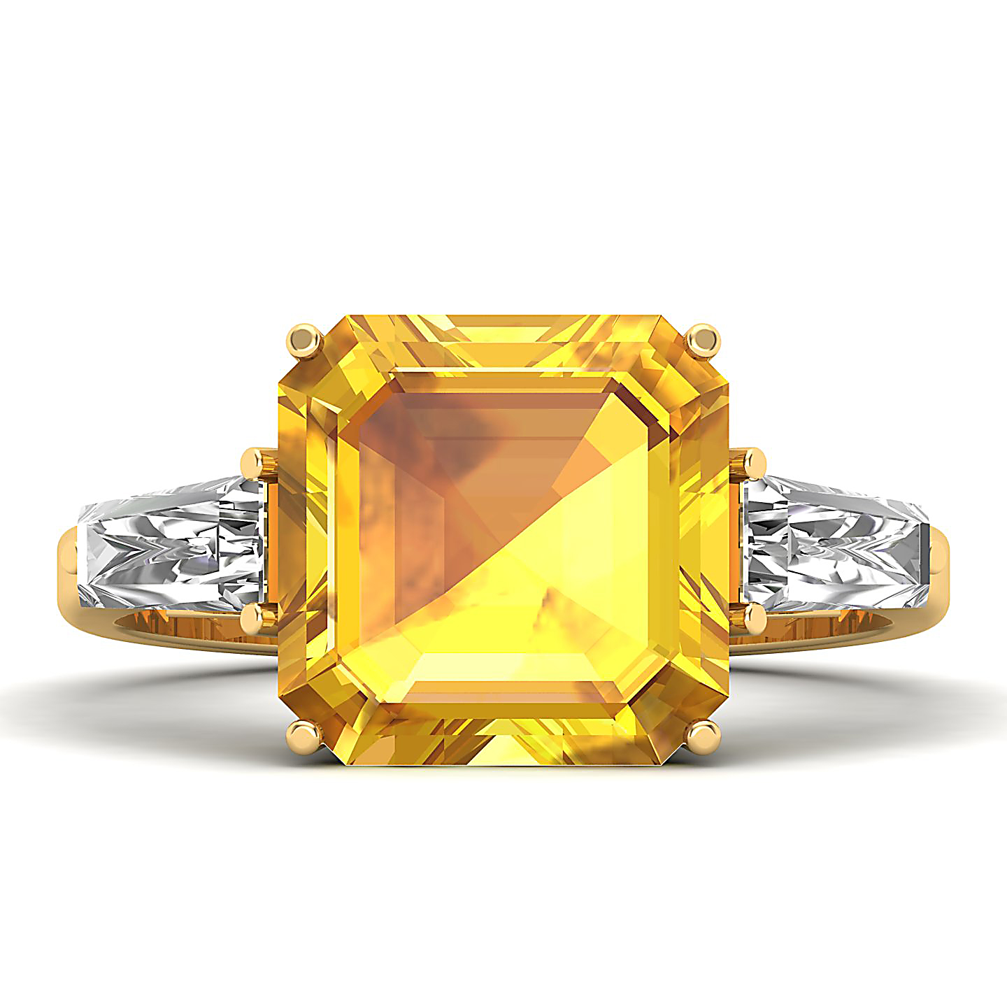 The Elegance Trilogy Yellow Sapphire Ring