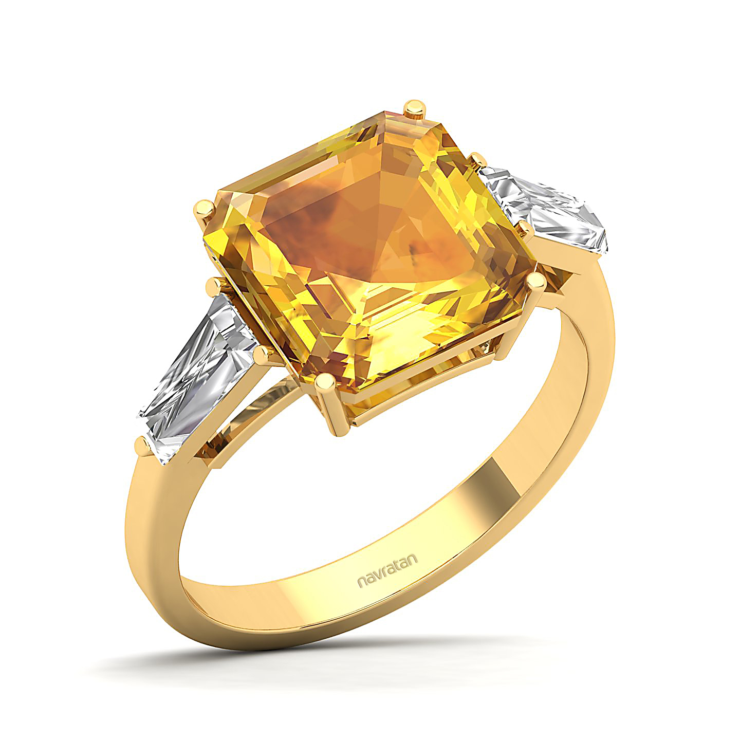 The Elegance Trilogy Yellow Sapphire Ring
