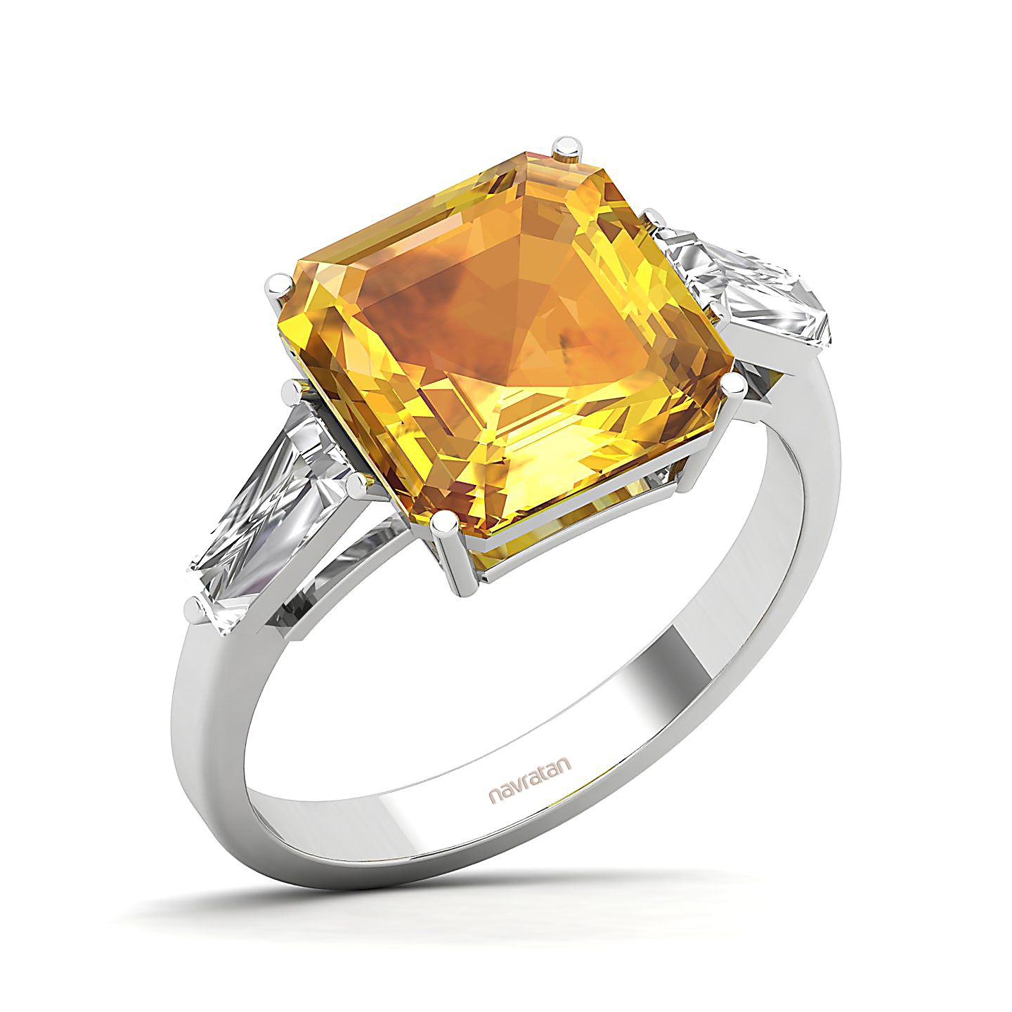 The Elegance Trilogy Yellow Sapphire Ring