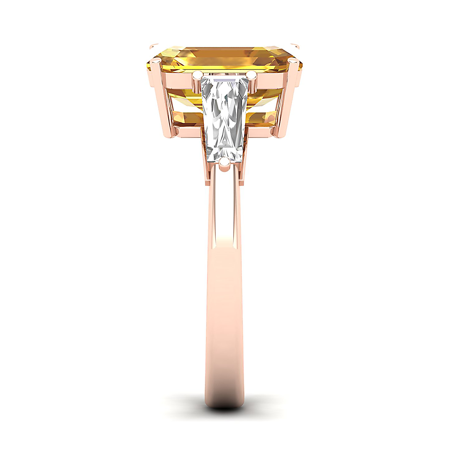 The Elegance Trilogy Yellow Sapphire Ring