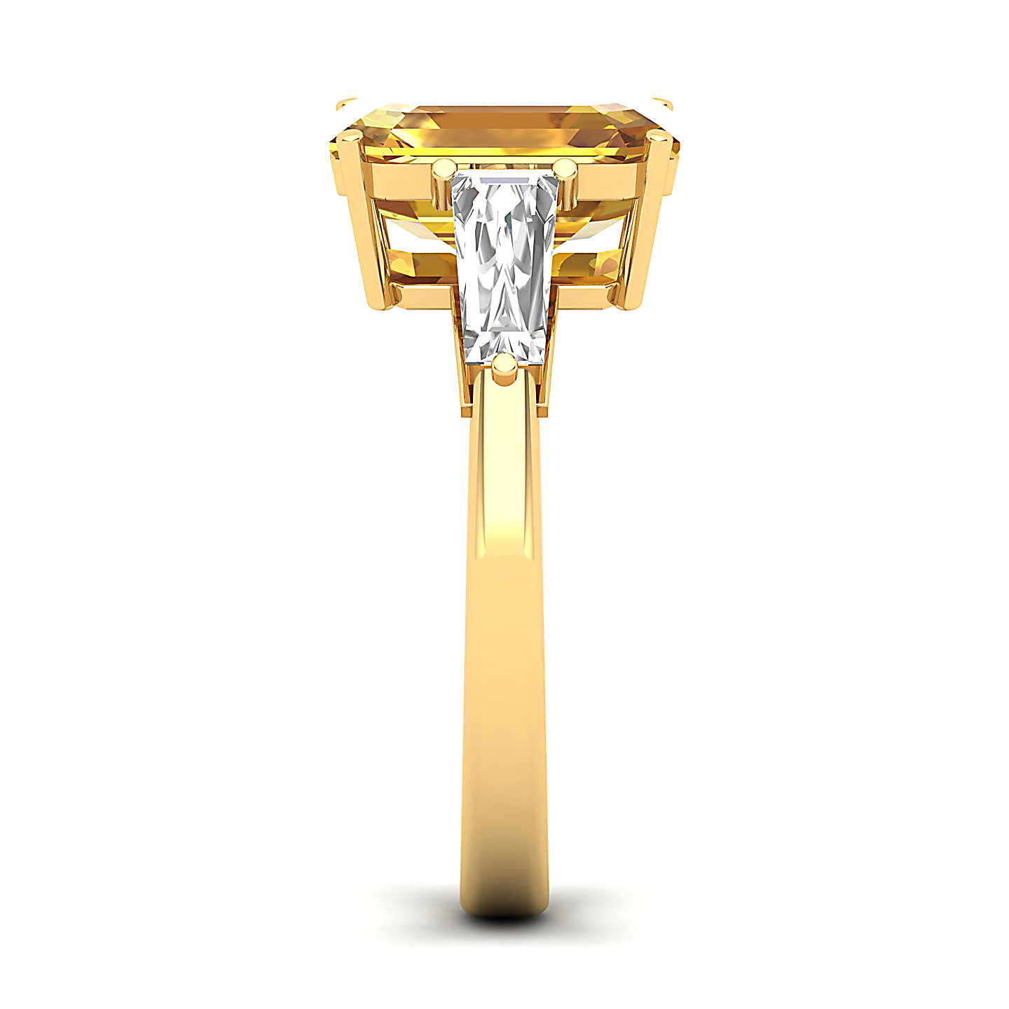 The Elegance Trilogy Yellow Sapphire Ring