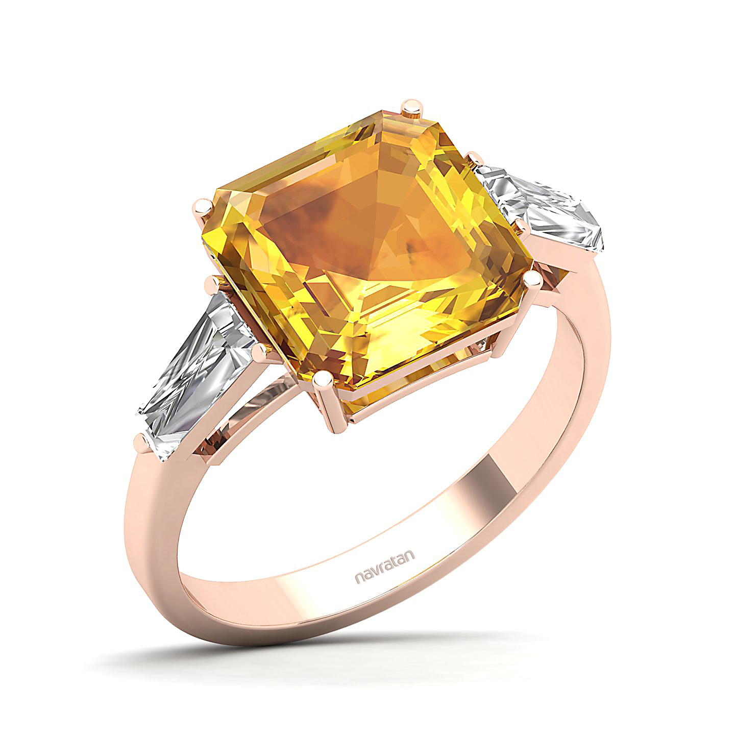 The Elegance Trilogy Yellow Sapphire Ring