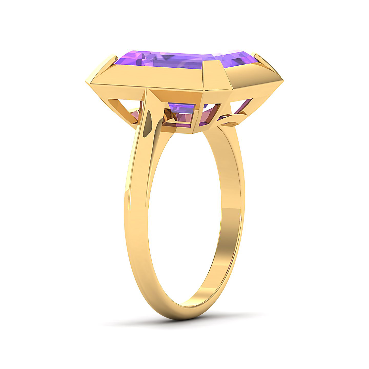 The Enticing Amethyst Gold Ring