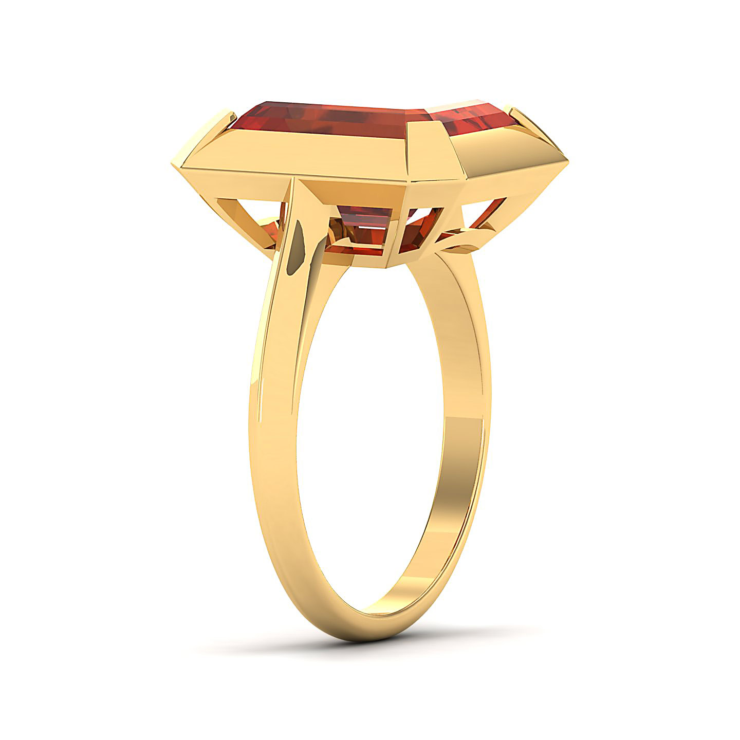 The Enticing Hessonite Gold Ring