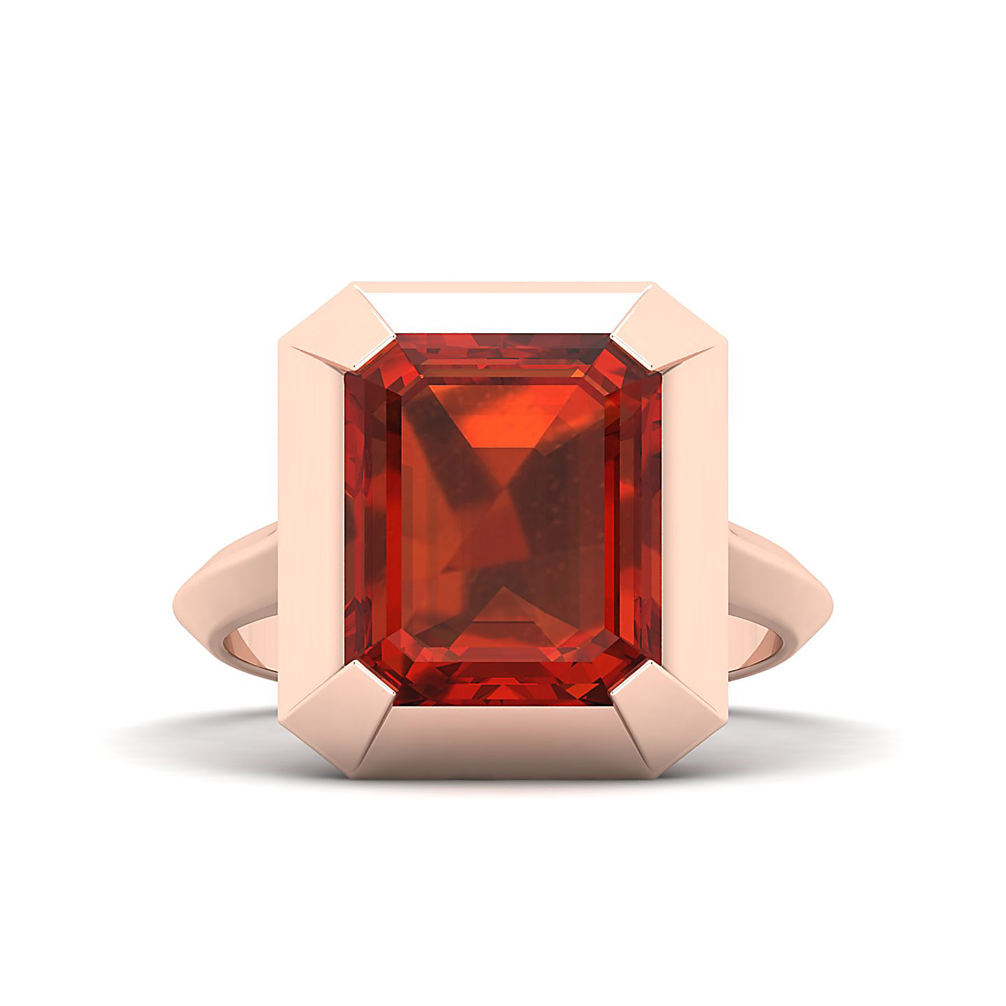 The Enticing Hessonite Gold Ring