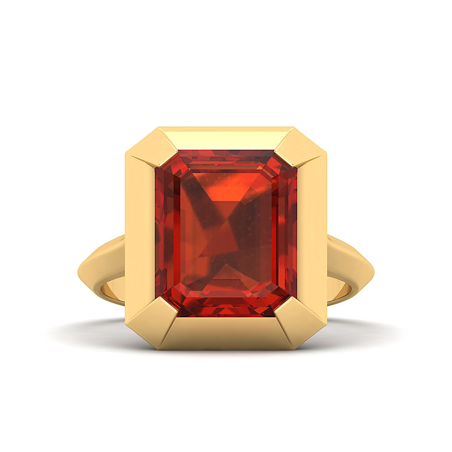 The Enticing Hessonite Gold Ring