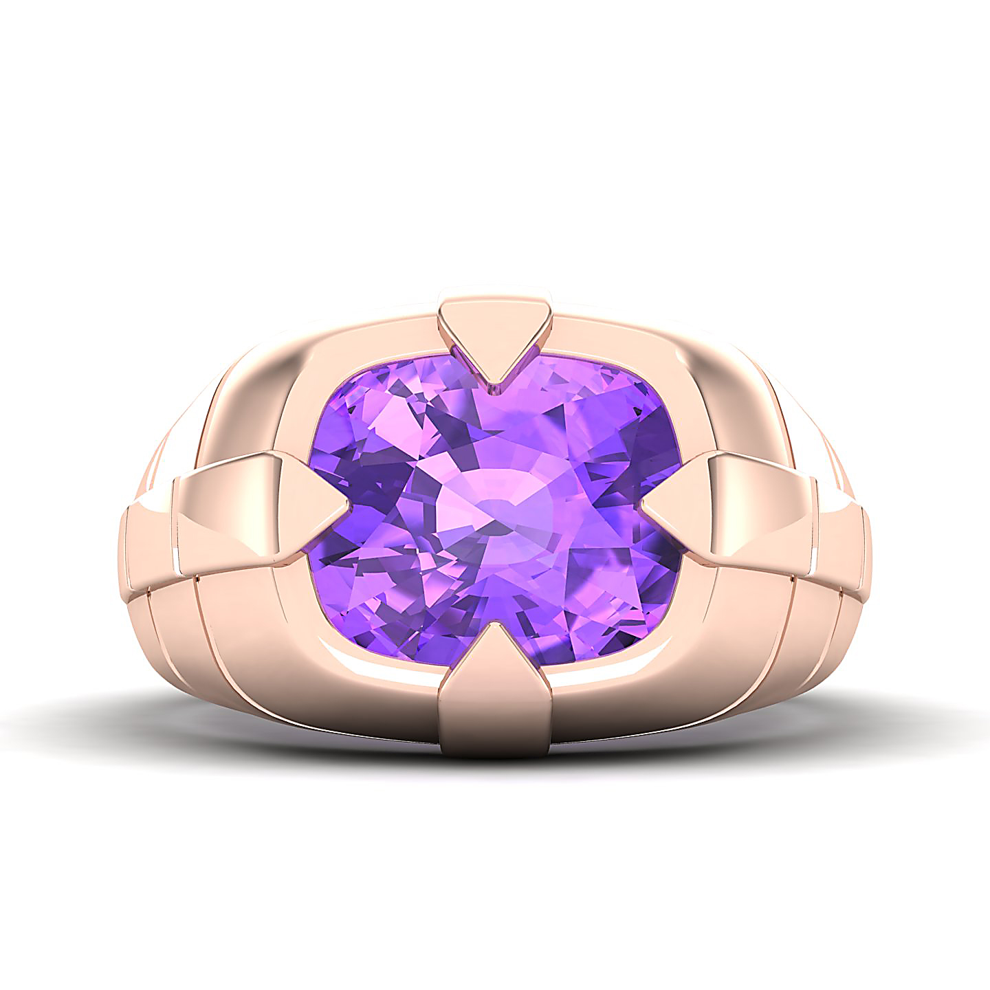 The Entrancing Amethyst Gold Ring