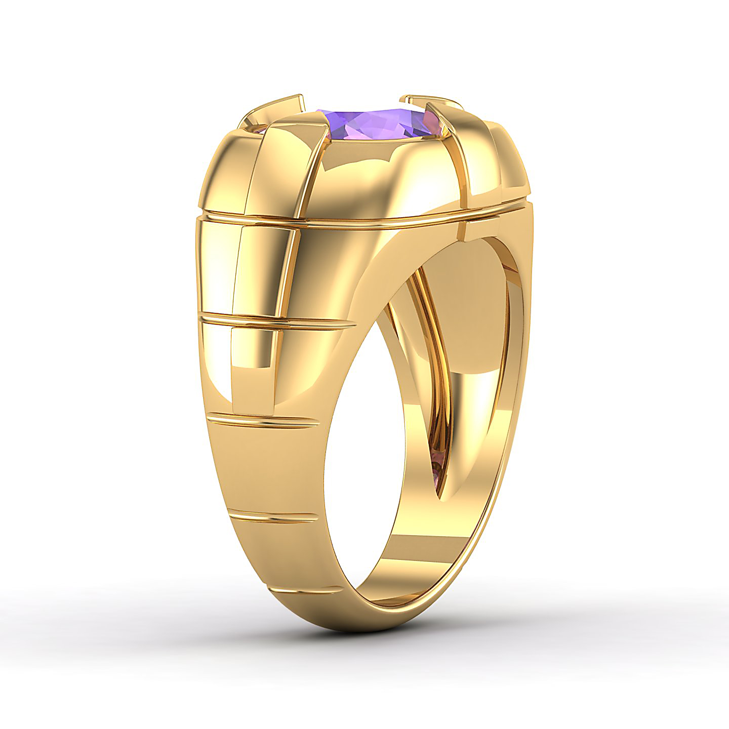 The Entrancing Amethyst Gold Ring