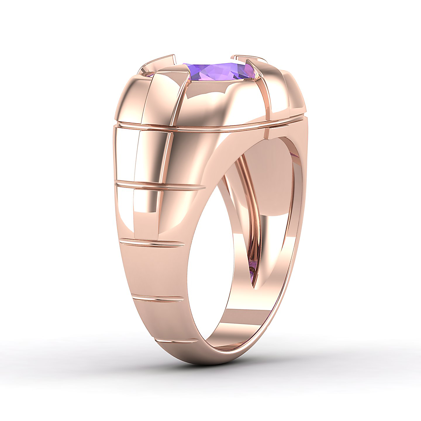 The Entrancing Amethyst Gold Ring