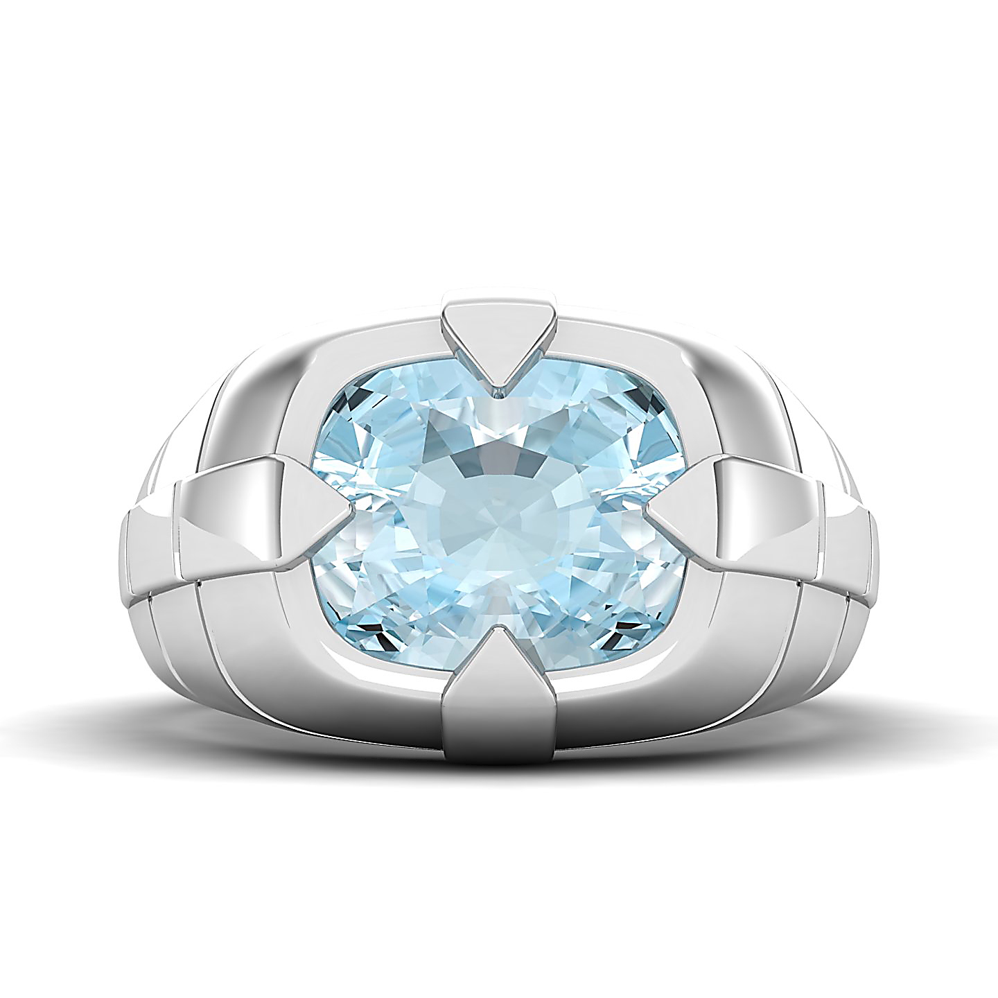 The Entrancing Aquamarine Gold Ring