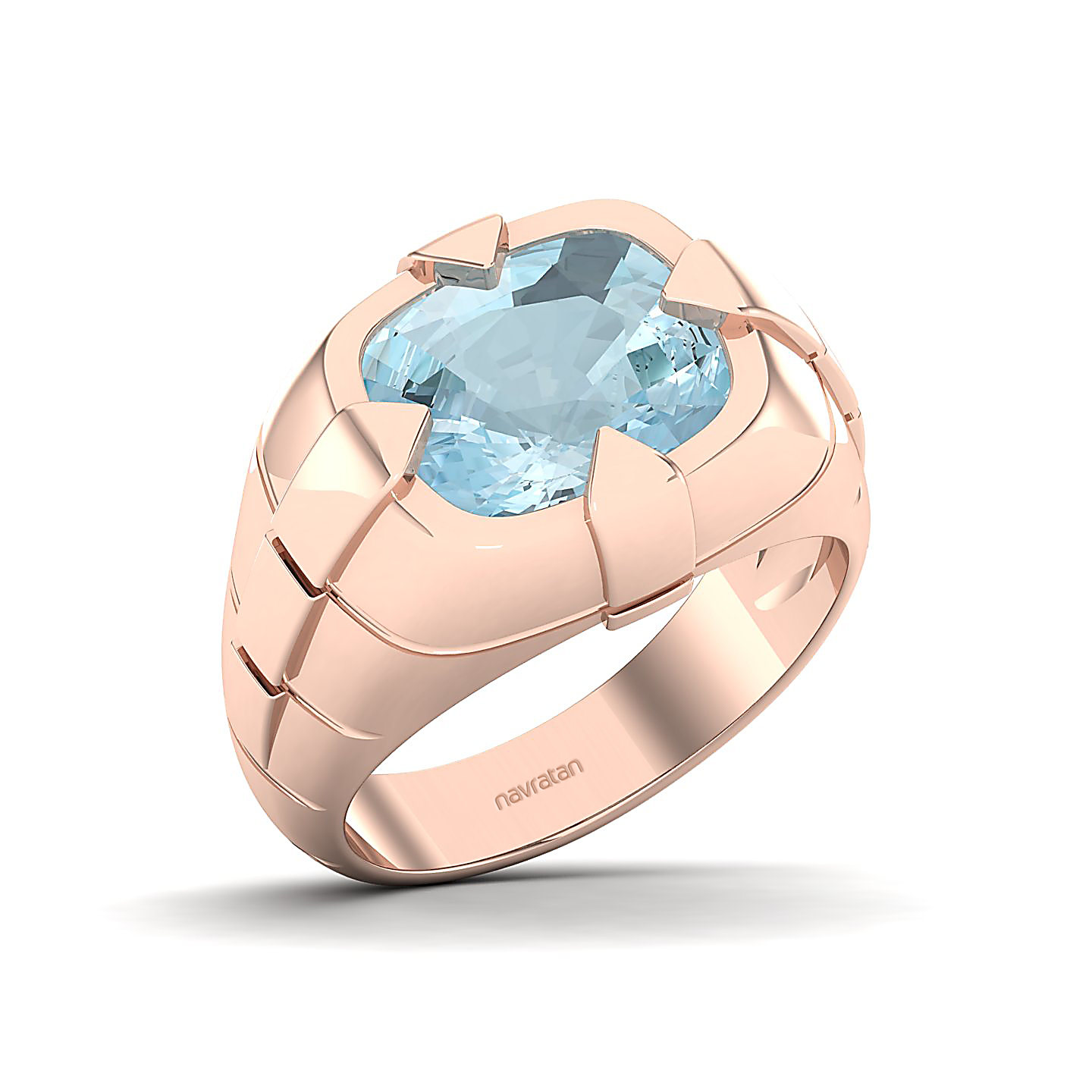 The Entrancing Aquamarine Gold Ring