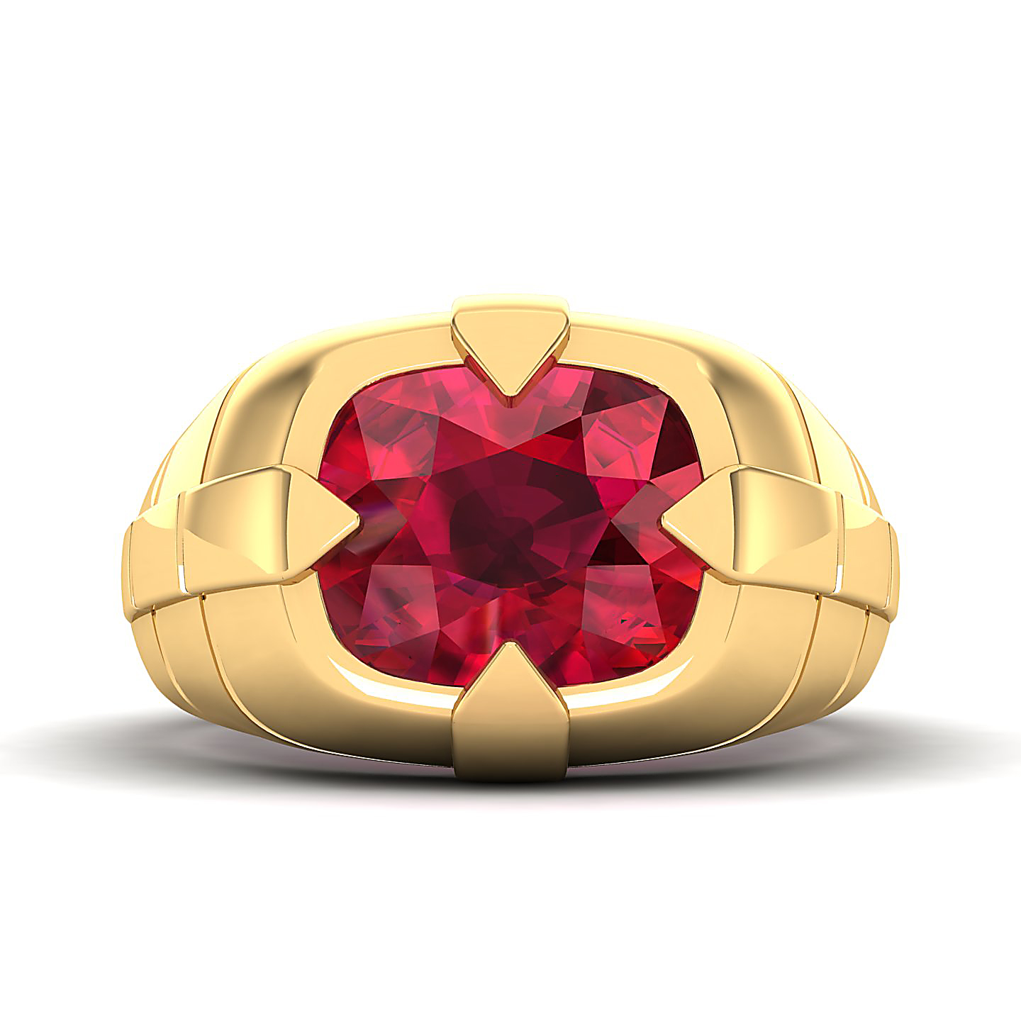 The Entrancing Ruby Gold Ring