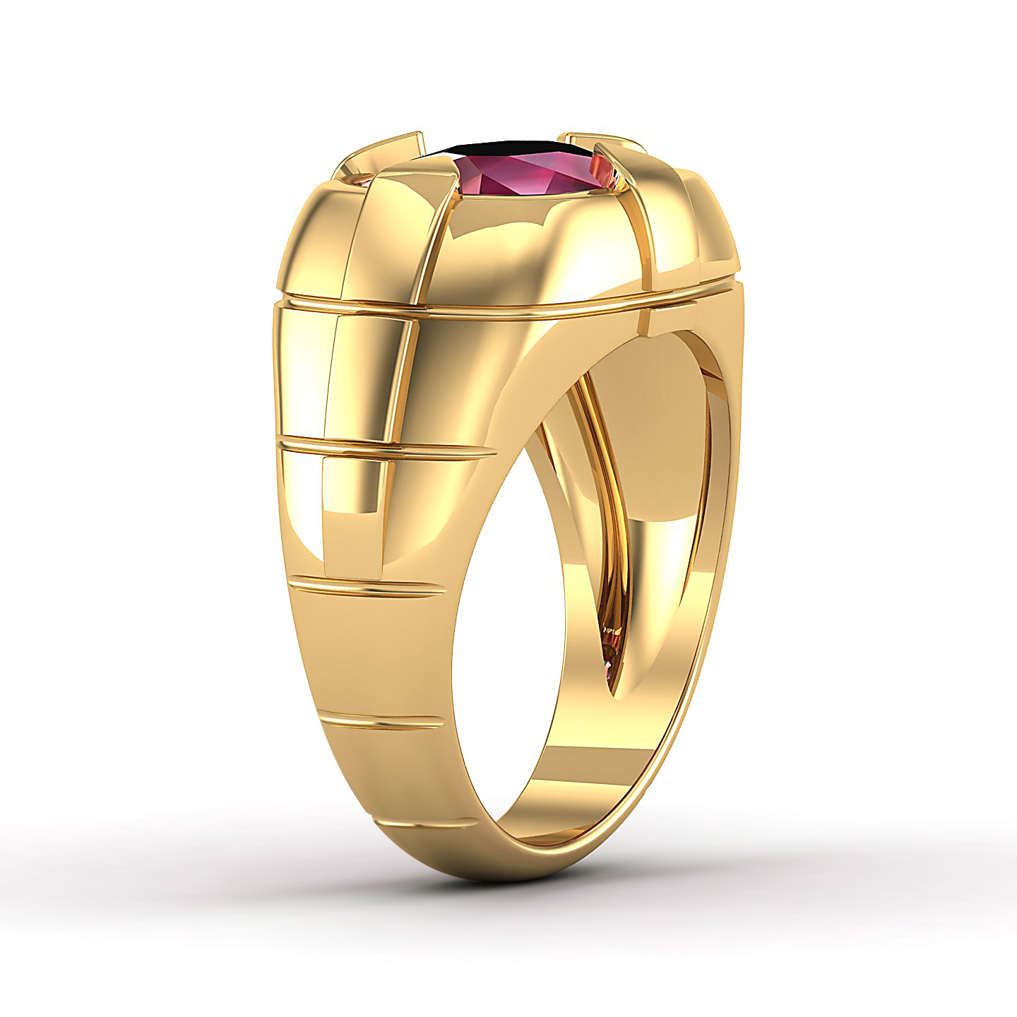The Entrancing Ruby Gold Ring