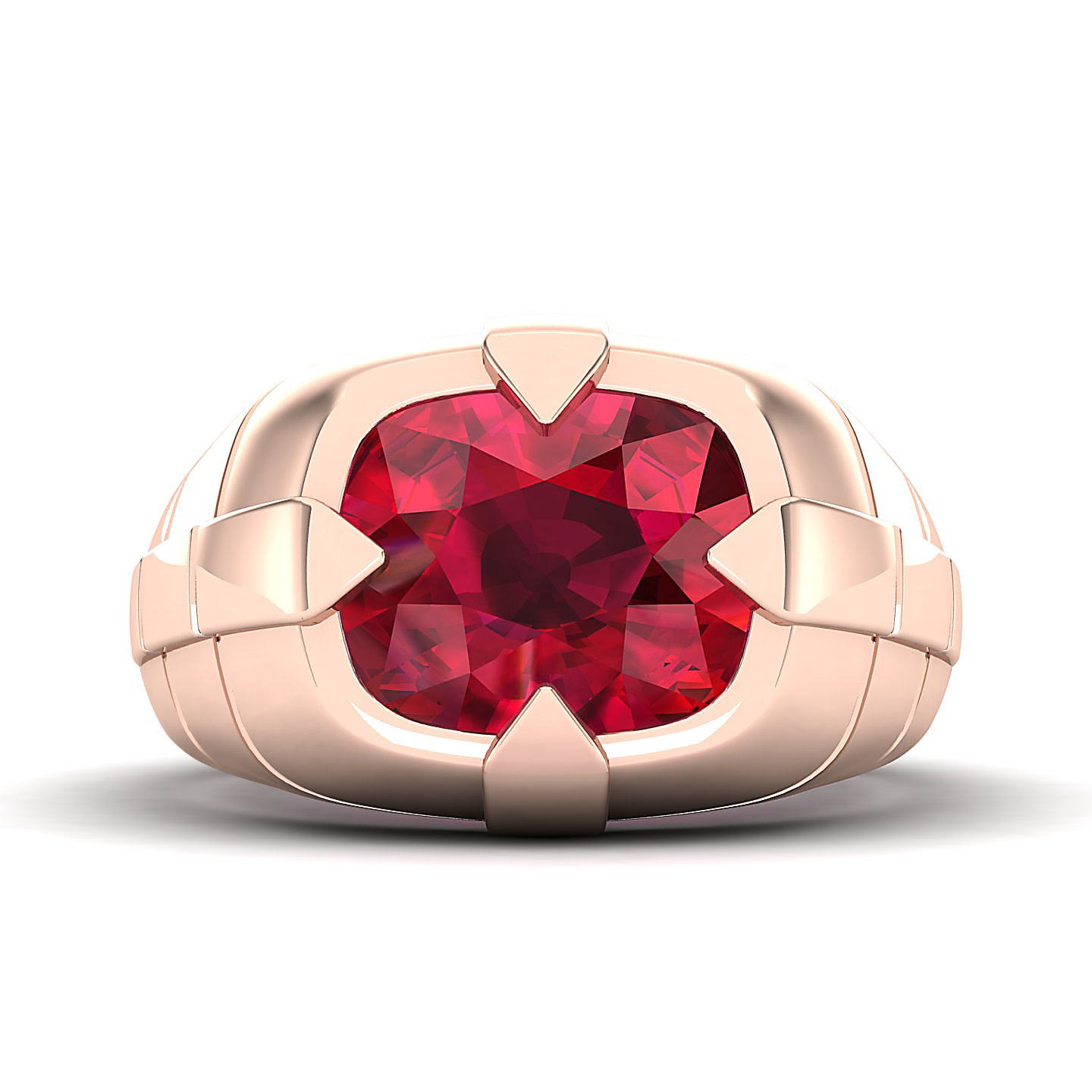 The Entrancing Ruby Gold Ring