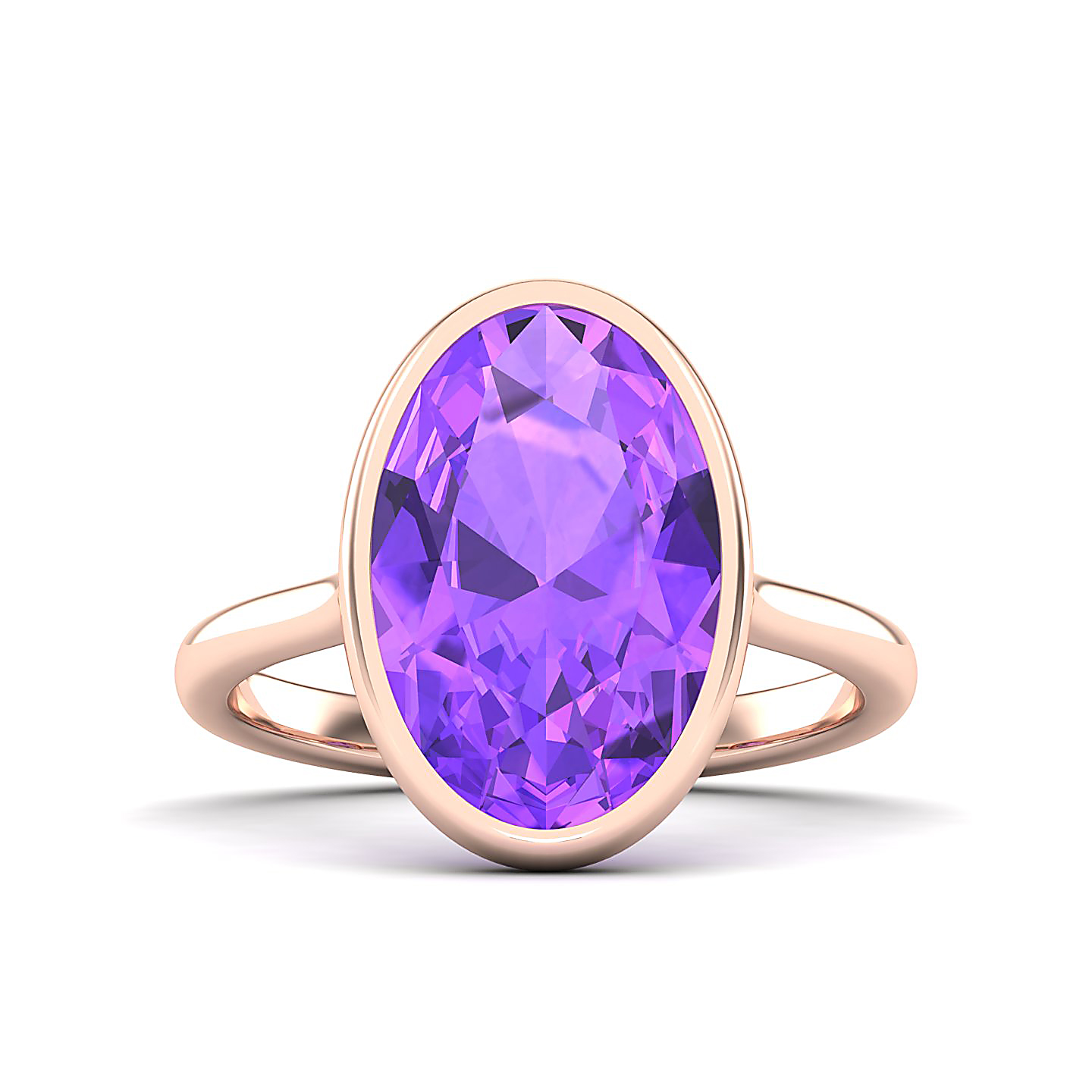 The Erudite Amethyst Gold Ring