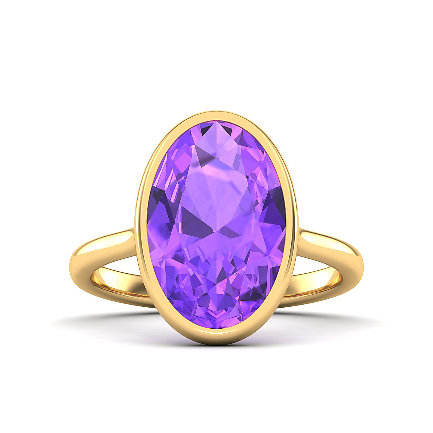 The Erudite Amethyst Gold Ring