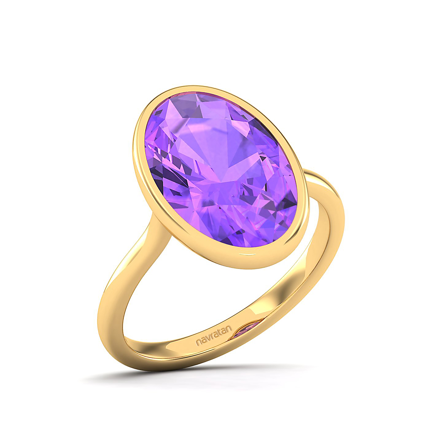 The Erudite Amethyst Gold Ring