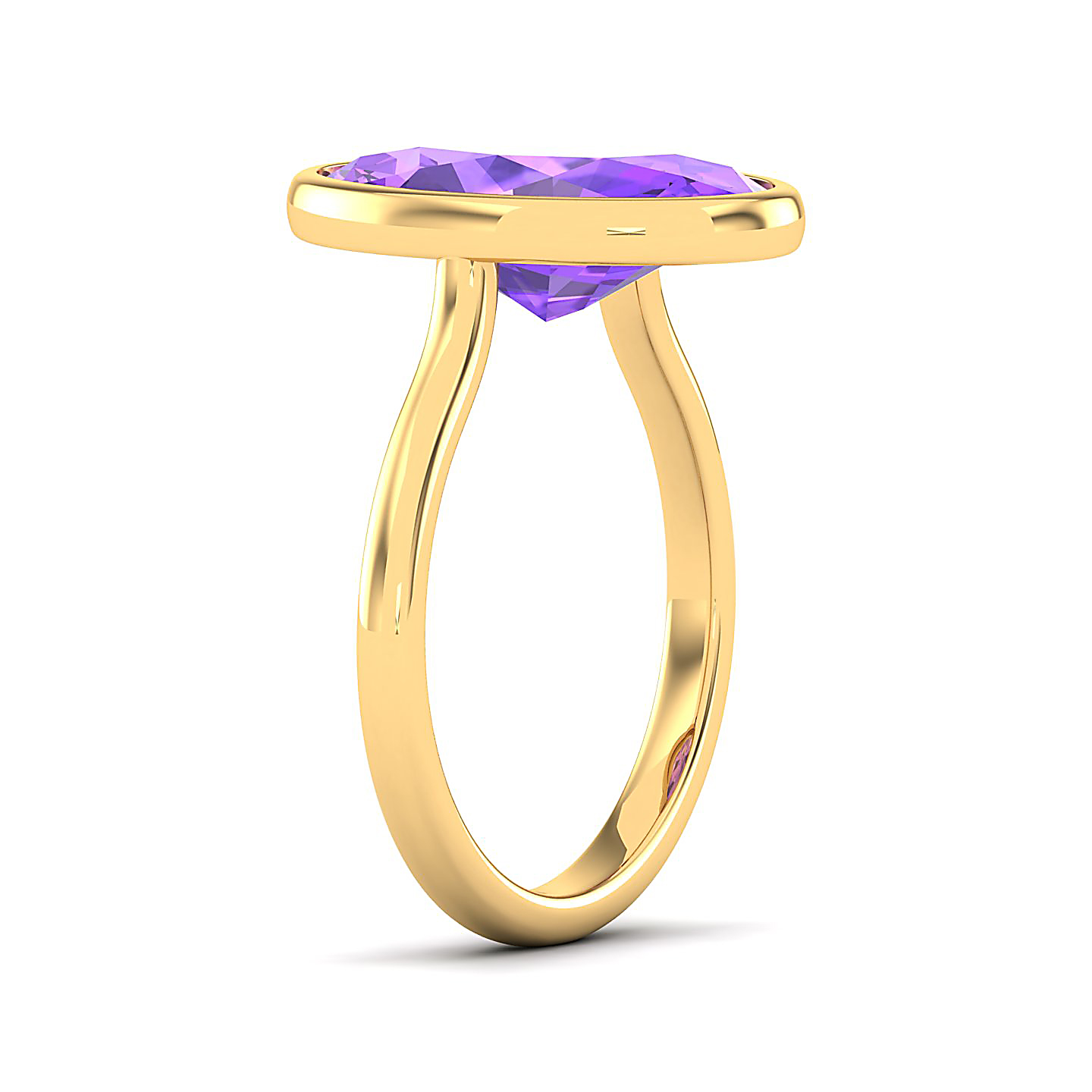 The Erudite Amethyst Gold Ring
