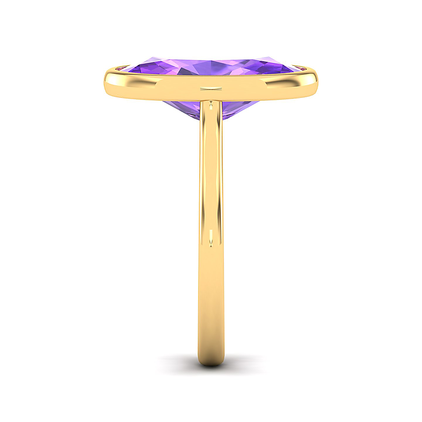 The Erudite Amethyst Gold Ring