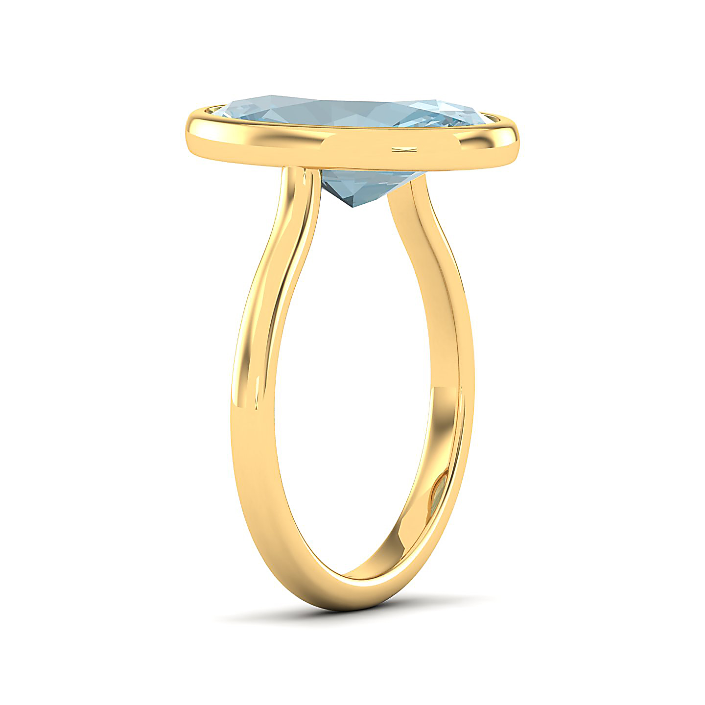 The Erudite Aquamarine Gold Ring